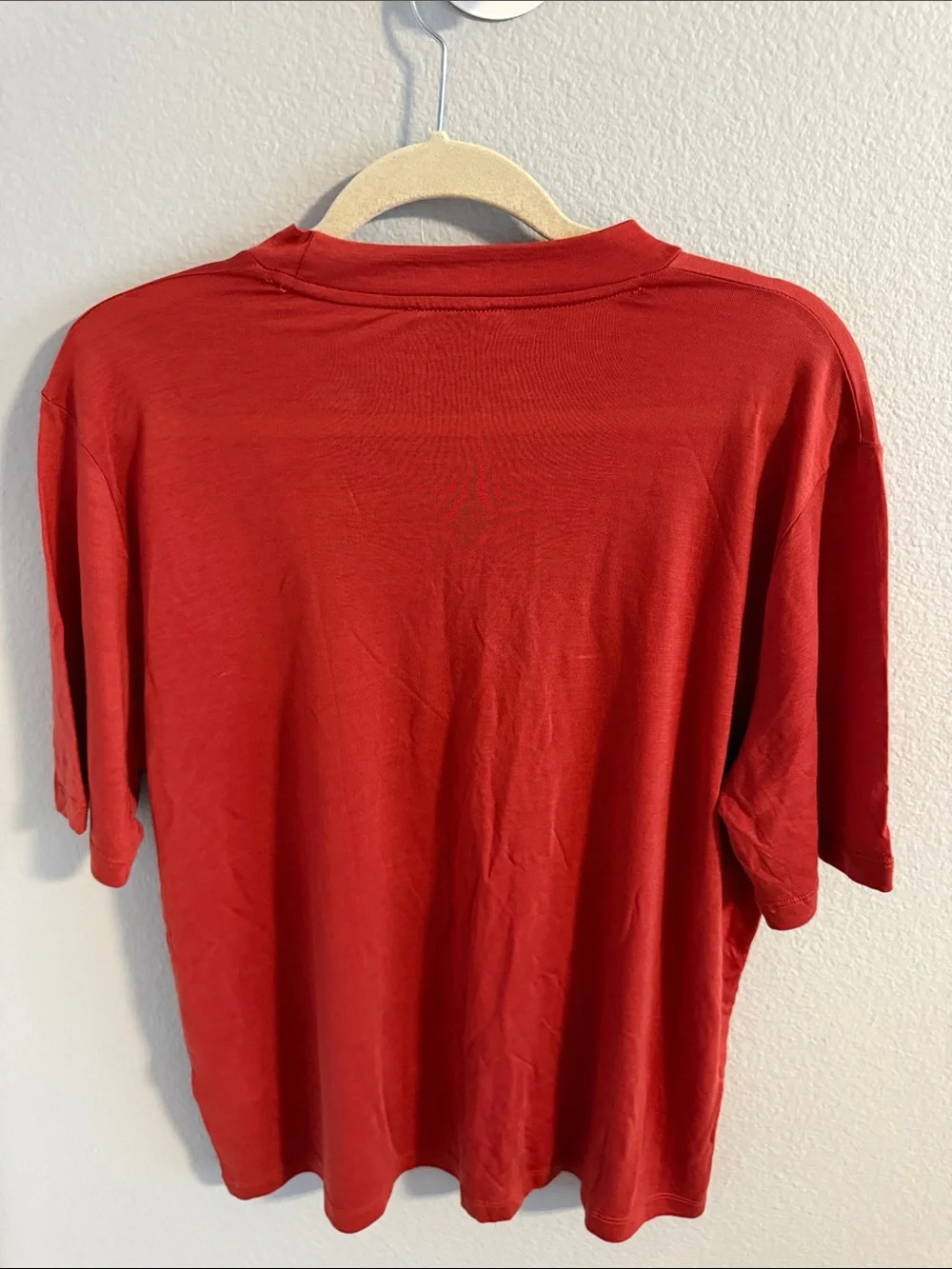 NWT J. Crew Men's Brick Red Crewneck Tee
